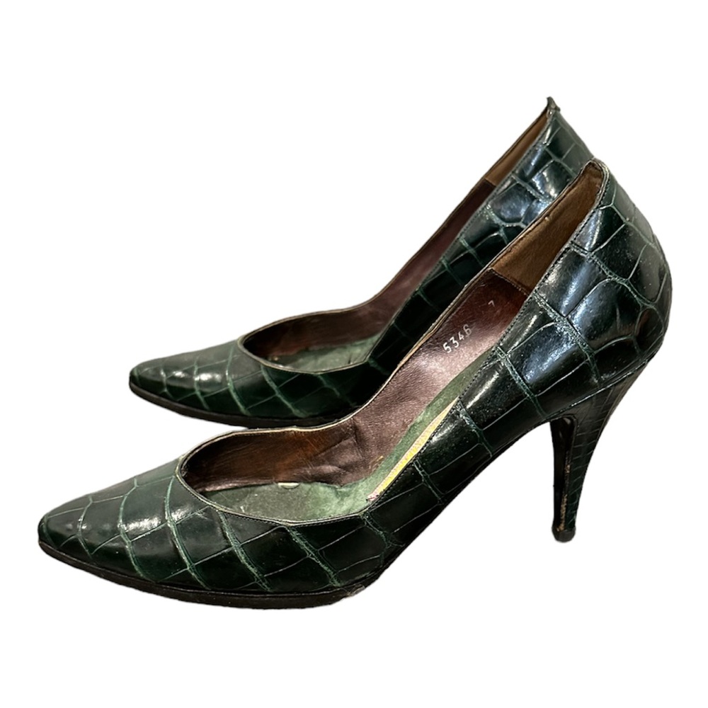 Dark green heels